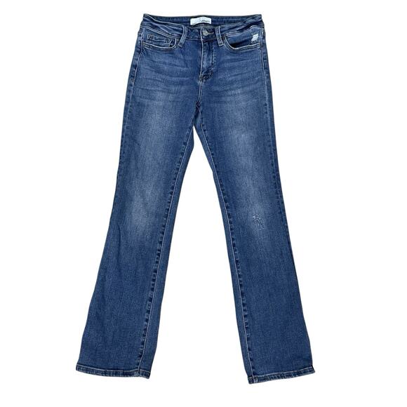 Vervet BLUE Jeans Women’s Size 27 Medium Wash Distressed Stretch Style #V3205 - Picture 1 of 12